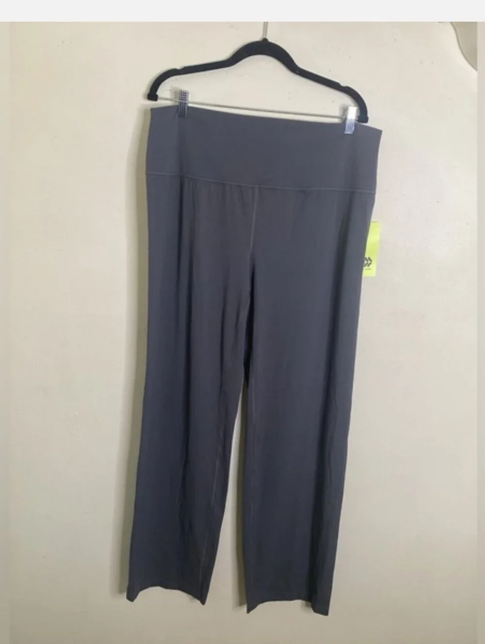 all in motion effortless support high rise leggings dark gray wide leg Size XXL